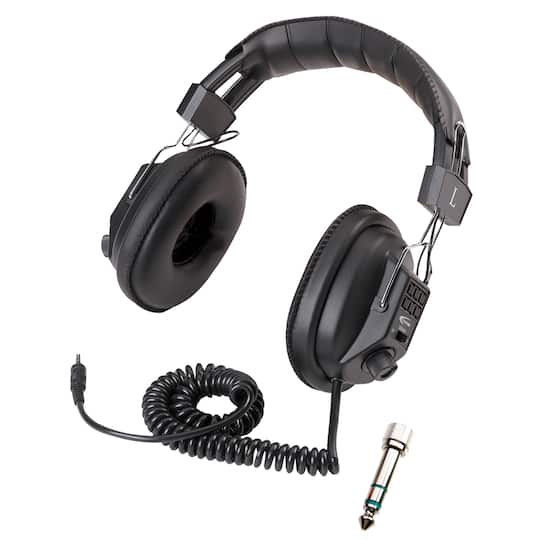 Califone Switchable Stereo/Mono Headphones in Black | Michaels®